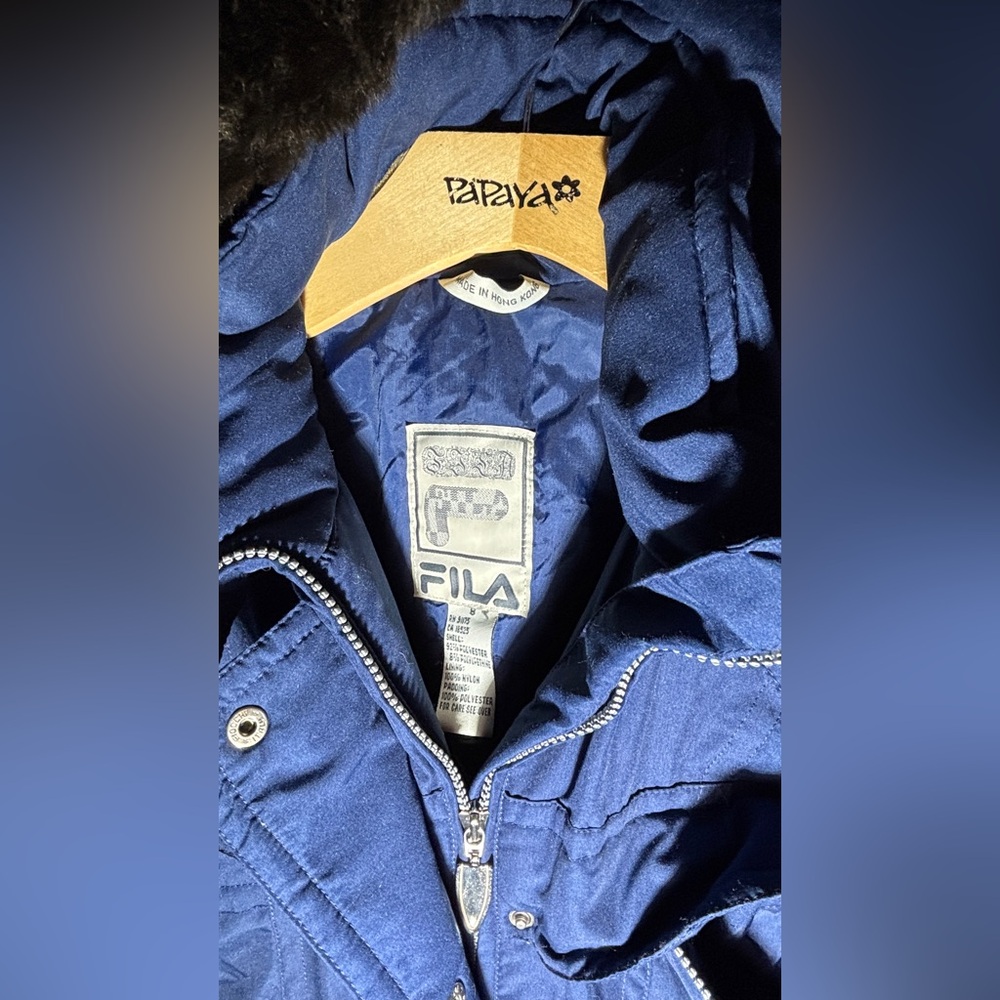 Fila Navy Hooded Ski Suit - Picture 2 of 5